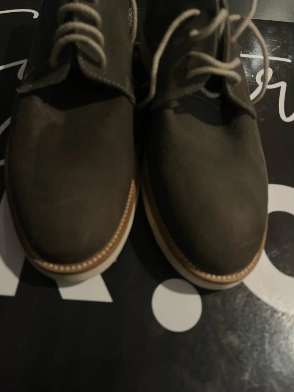 Steve Madden Men's Dark Gray Lace-Up Casual Shoes New Size 8